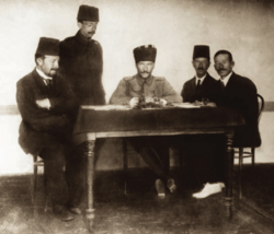 Mustafa Kemal and his colleagues in Erzurum, 5 July 1919