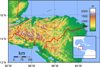 Honduras's topography