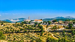 The Sanctuary of Saint Charbel and Maronite monastery in Annaya, Lebanon