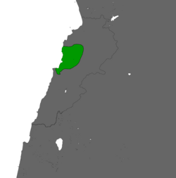 The East Beirut canton (Marounistan). One of many unrecognized administrations or "mini-states" during the Lebanese Civil War
