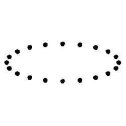 The effect of a plus-polarized gravitational wave on a ring of particles