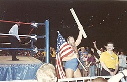 Duggan in a WWF event