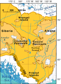 Bering land bridge – Wisconsin glaciation