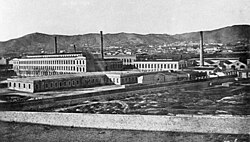 Espanya Industrial cotton factory, in Sants, Barcelona in the late 19th century