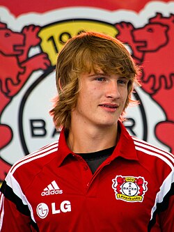 Jedvaj with Bayer Leverkusen in 2014