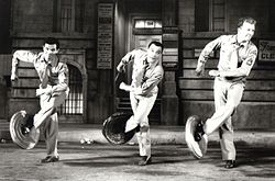 Michael Kidd, Kelly, and Dan Dailey in It's Always Fair Weather (1955), directed by Kelly and Stanley Donen, their last collaboration