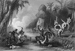 A contemporary image of the massacre at the Satichaura Ghat