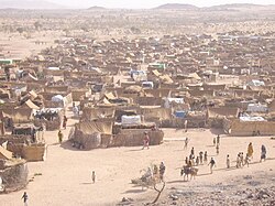 Darfur refugee camp in Chad, 2005