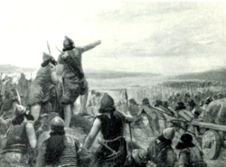 Shamshi-Adad I and his armies reach the Mediterranean Sea, as envisaged by A. C. Weatherstone