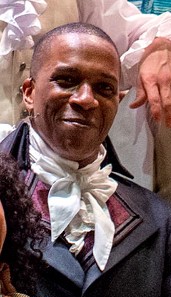 Leslie Odom Jr. as Burr in Hamilton