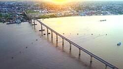 Jules Wijdenbosch Bridge over the Suriname River