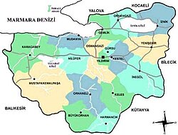 Districts of Bursa City