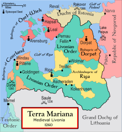 Estonia and Livonia after the 12th/13th century Northern crusades
