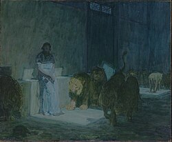 Daniel in the Lions' Den, by Henry Ossawa Tanner