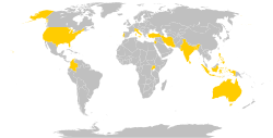 The countries visited by Pope Paul VI