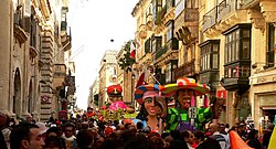 Carnival procession in Valletta, Malta
