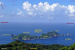 St Giles Island, northernmost part ofTrinidad and Tobago, a bird sanctuary