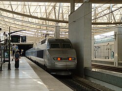 Train station of Aéroport Charles de Gaulle 2 TGV