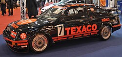 The No.7 Eggenberger Motorsport Ford Sierra RS500 of Klaus Ludwig and Klaus Niedzwiedz. Eggenberger Motorsport won the 1987 WTCC Entrants Championship