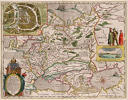 Feodor Godunov's map of Russia, as published by Hessel Gerritsz in 1614