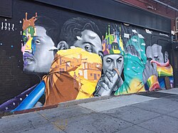 Street Art in Manhattan, New York City, 15 September 2017