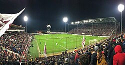 CFR Cluj vs. Sevilla, in the Round of 32 of the 2019–20 UEFA Europa League in February 2020 at Stadionul Dr. Constantin Rădulescu