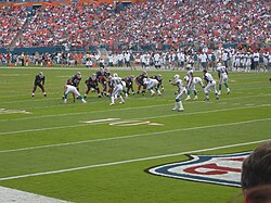 The Miami Dolphins hosting the Buffalo Bills at the stadium in November 2007