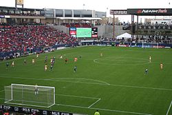 Pizza Hut Park, now Toyota Stadium, hosted the 2005 and 2006 MLS Cups.