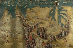 The Siege of Malta – Flight of the Turks, by Matteo Perez d'Aleccio