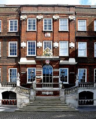 Main entrance to the College of Arms, 2011