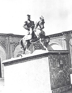 The Equestrian Statue of Naser al-Din Shah, inaugurated in 1888