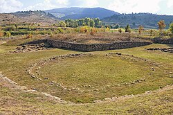 The remains of the Kamenica Tumulus in the county of Korçë