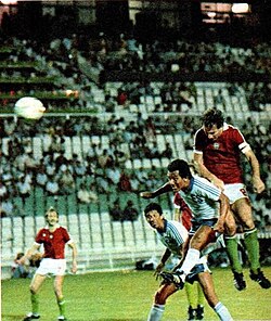 Nyilasi scored Hungary's tenth goal in the 83rd minute against El Salvador during the 10-1 win at the 1982 FIFA World Cup