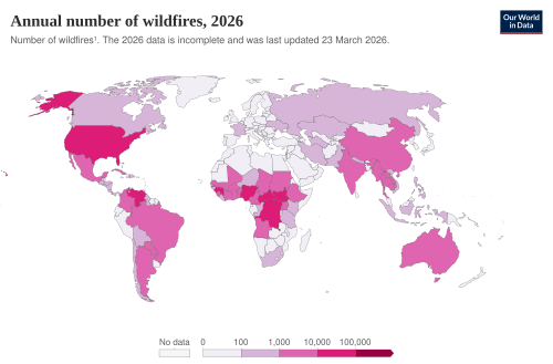 Annual number of fires