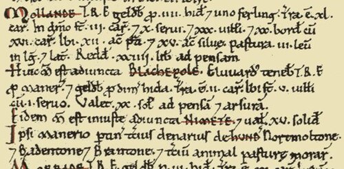Text of Exeter Domesday Book of 1086[a]