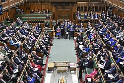 The modern chamber, which opened following post-war reconstruction in 1950