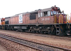 SAR Class 34-200 34-209, in Koedoespoort, Pretoria, 2009.