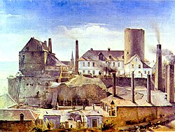 Friedrich Harkort's factory in the ruins of Wetter Castle [de].