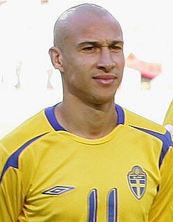 Larsson with Sweden at the 2006 FIFA World Cup