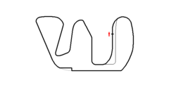 Track layout of the street circuit used by CART in 1995
