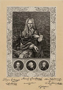 A lithograph of the Luchtmans family from around 1856.