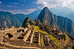 The citadel of Machu Picchu, an iconic symbol of pre-Columbian Peru