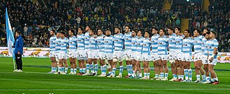 The Argentine team ahead of their 2024 clash with Italy