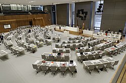 Floor of the Lower Saxony Landtag in Hanover in 2018