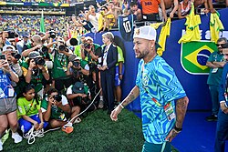 Neymar ahead of the 2026 World Cup group match against Morocco on June 14