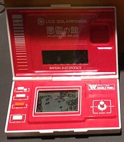 A double panel Bandai LCD Solarpower game