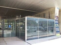 Entrance and shop of MIM musée, at the Université Saint-Joseph de Beyrouth.