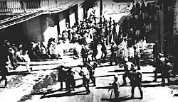 Carlos Torres Morales, a photo journalist for the newspaper El Imparcial was covering the march and took this photograph when the shooting began.[7]