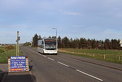 Bus Na Comhairle Optare Solo YJ14 BDY seen in Sandwick, May 2020
