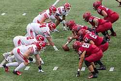 Cornell football vs. Harvard at Harvard Stadium in October 2019
